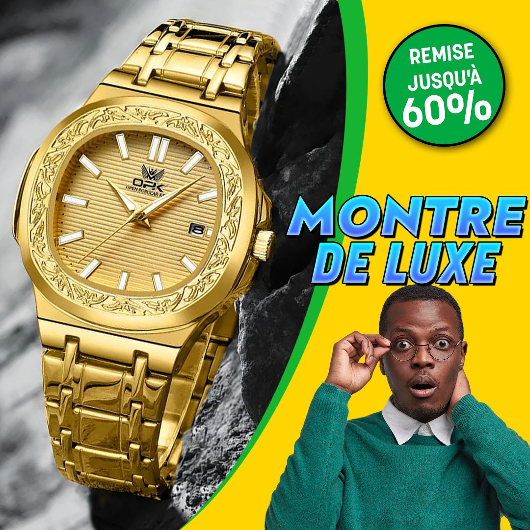 Montre de luxe OPK Gold pour homme-CI