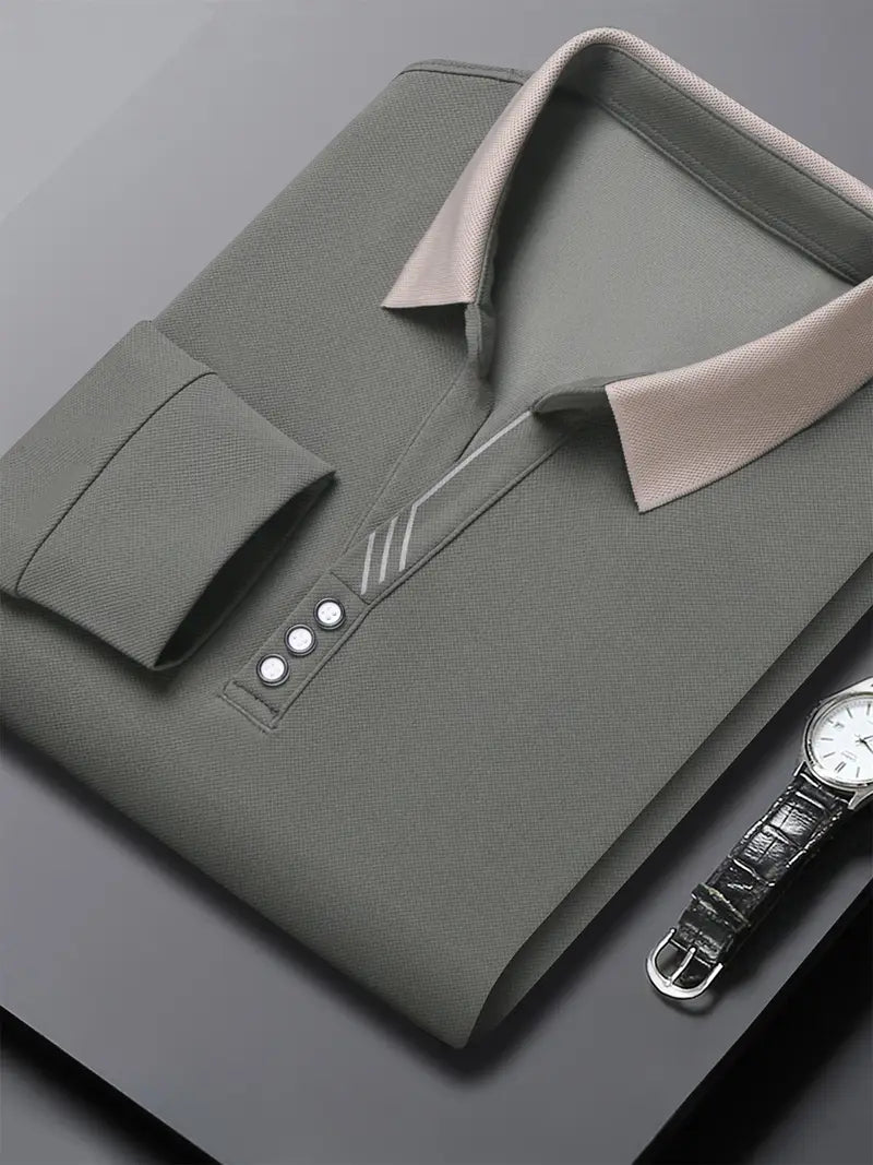 Chemise À Manches Longues Avec Col Classique Et Boutonnière-RDC