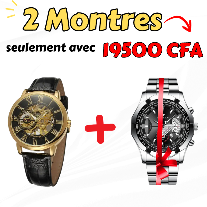 Montre Forsining+Montre FNGEEN Gratuite-CI