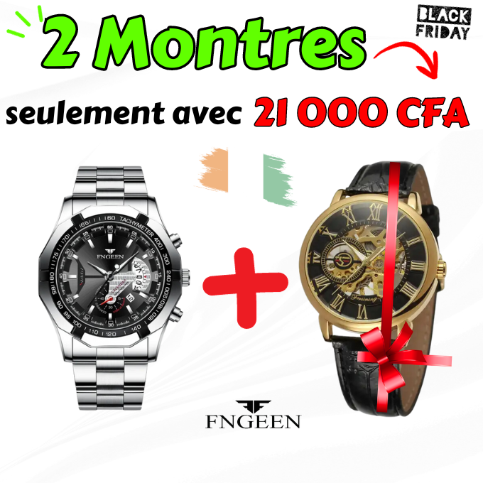Montre FNGEEN+Montre Forsining Gratuite -CI