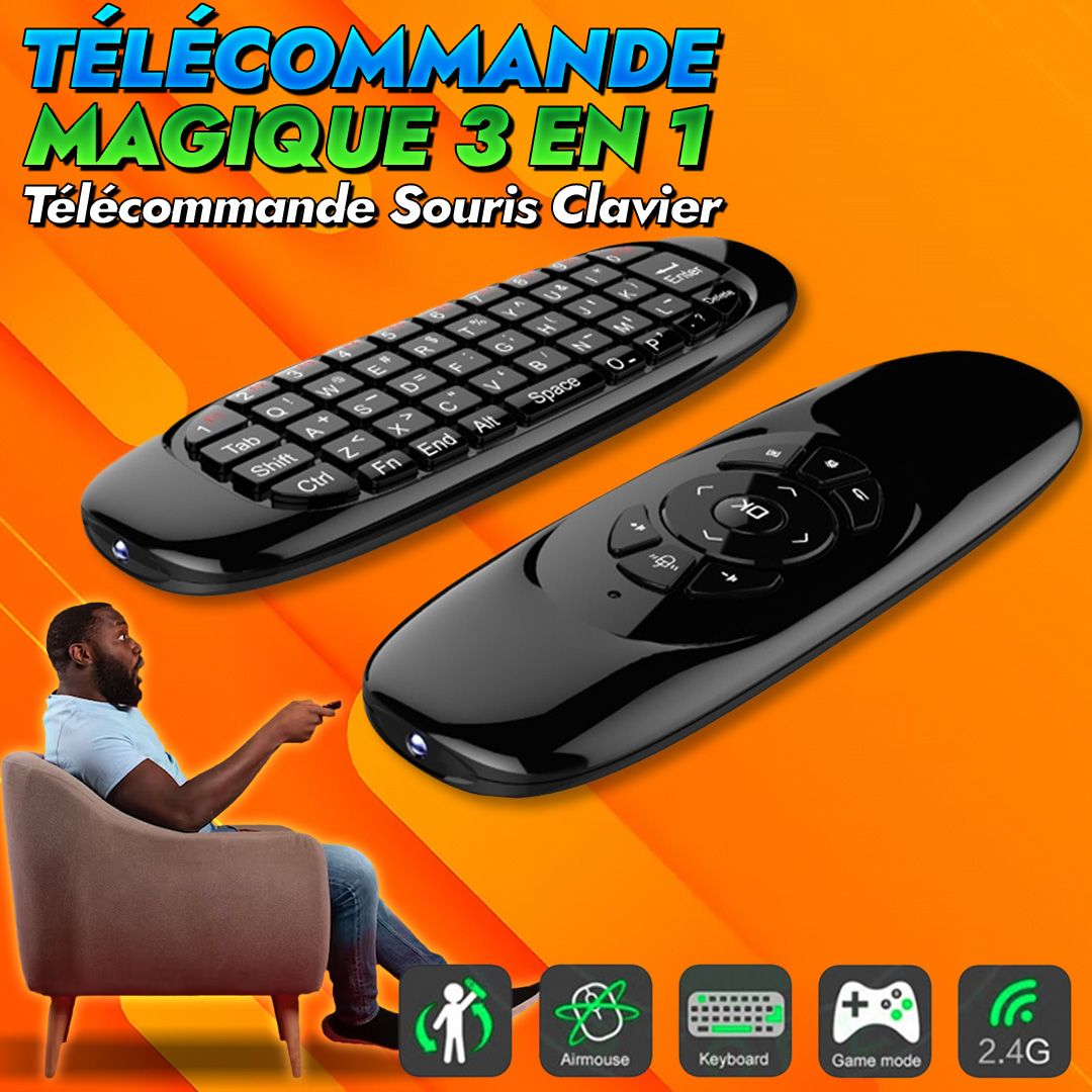 Télécommande Magique 3 en 1 - Air Mouse-GB