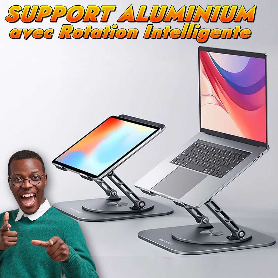 Support pour ordinateur portable rotatif à 360°-RDC