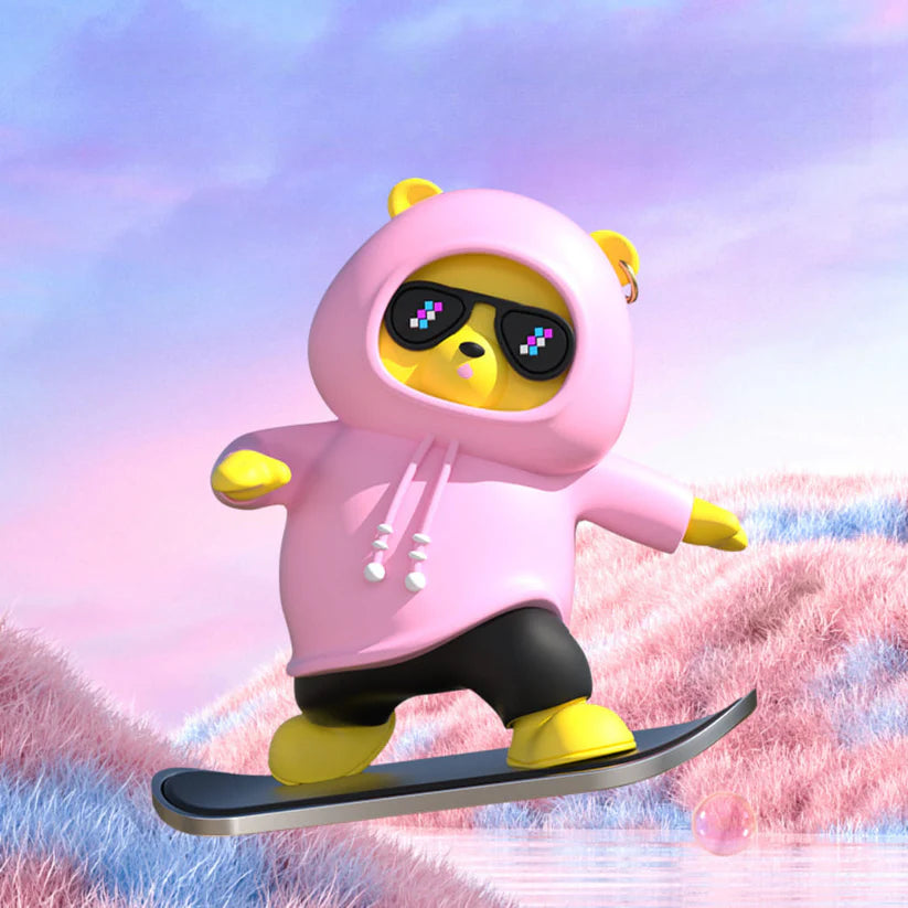 Panda Skater– Ornement de Voiture Élégant et Ludique-RDC