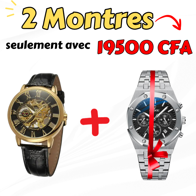 Montre Forsining+Montre Gentleman Gratuite-CI