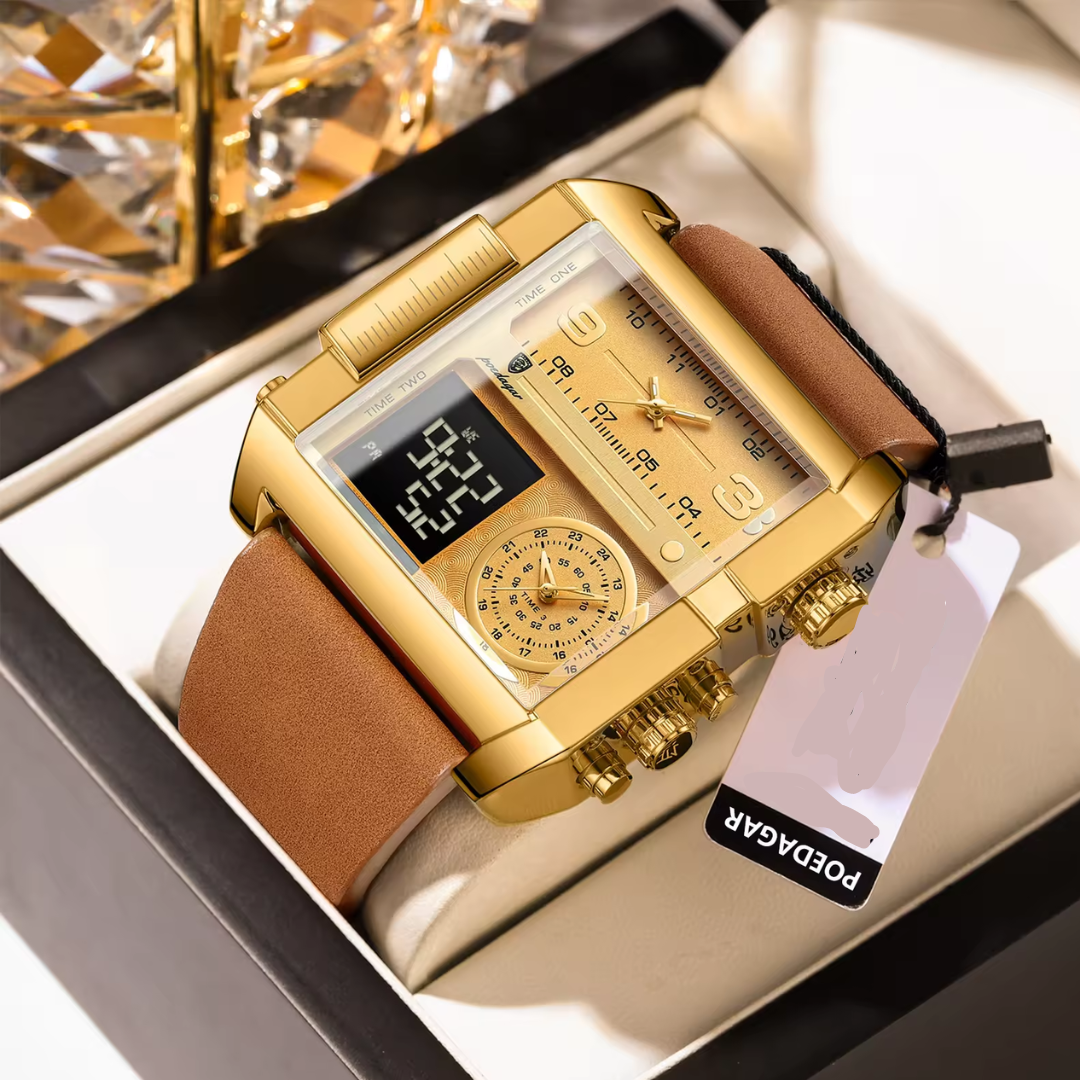 POEDAGAR Montre de sport pour Homme -COD