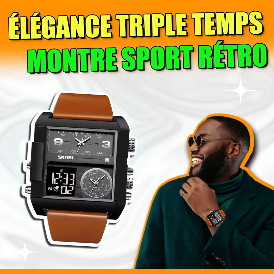 Montre de luxe -SKME Noir-COD