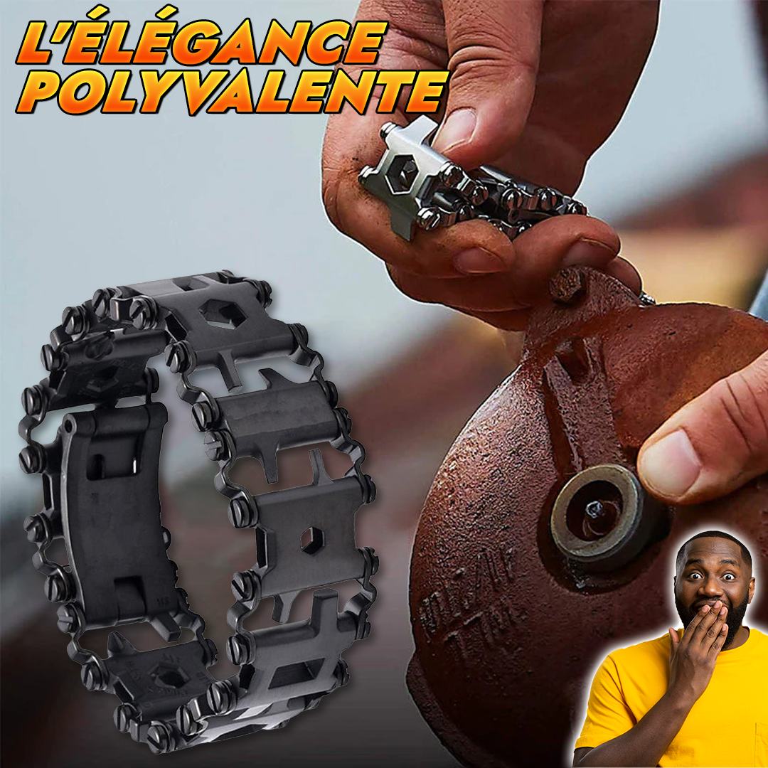 🔧Bracelet multifonctionnel en acier inoxydable 29-en-1-COD