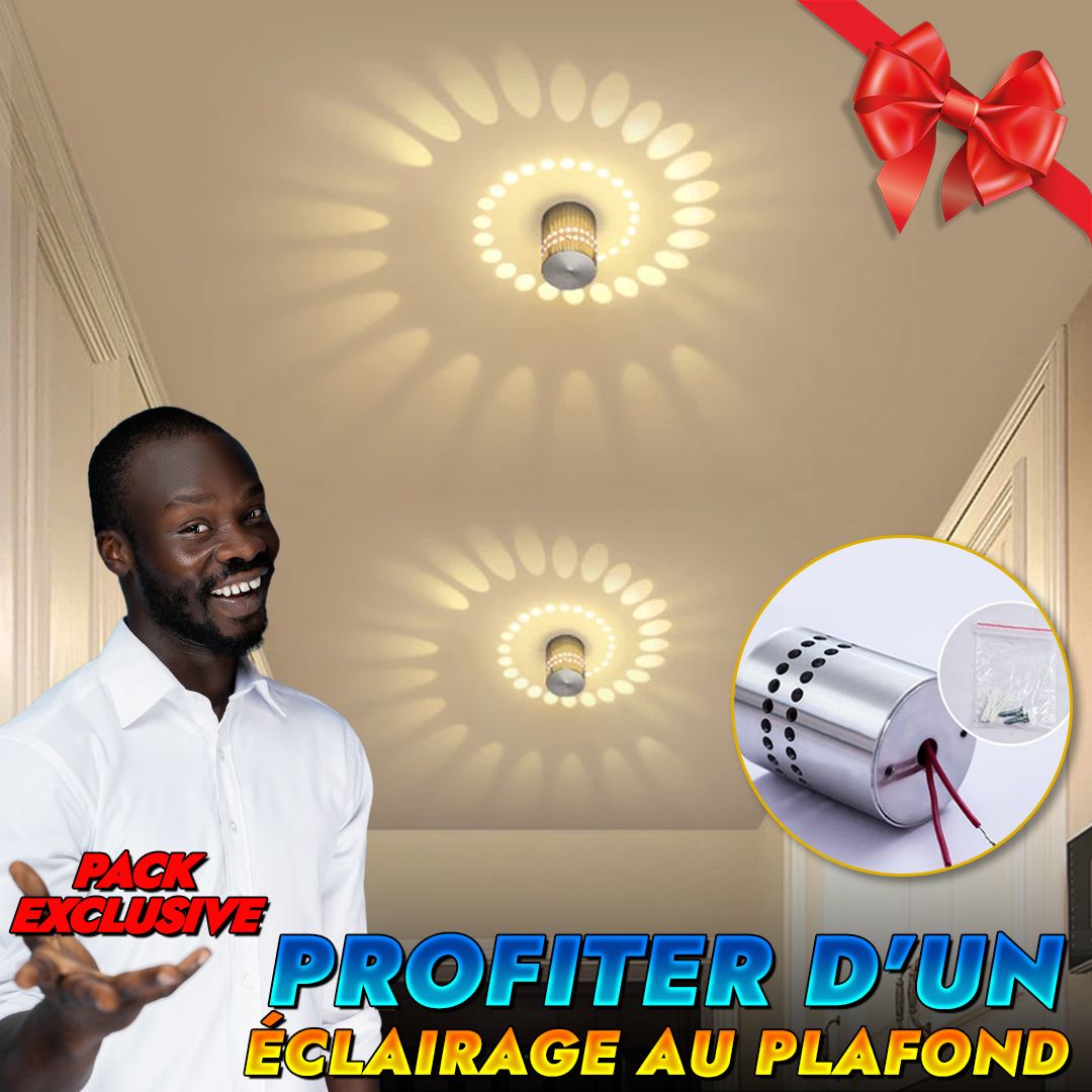 Pack 2 Pièces - Applique murale à LED en spirale-CNG